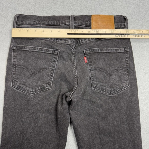 Levis 511 Jeans Mens 30x32 Premium Denim Black Slim Straight Ranch Rodeo Cowboy - Picture 8 of 11